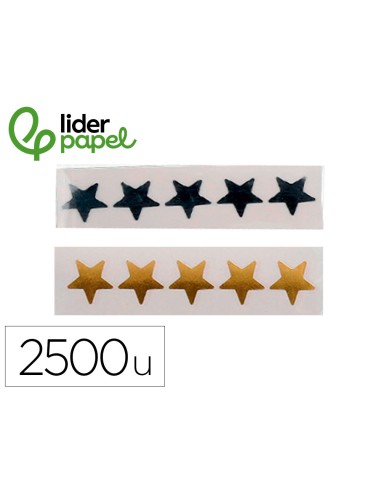 Gomets liderpapel autoadhesivo estrellas...