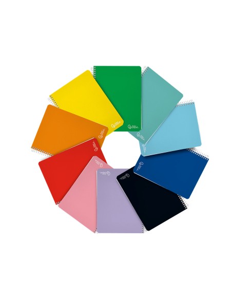 Cuaderno espiral liderpapel a4 witty tapa dura 80h 90gr rayado nº46 colores surtidos