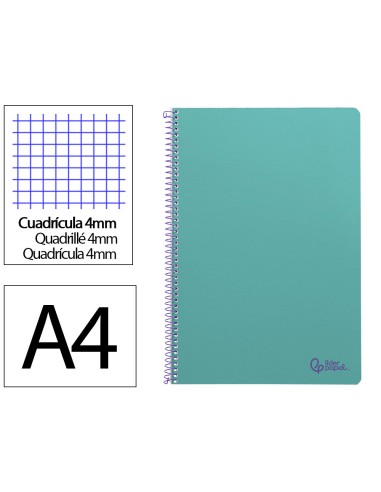 Cuaderno espiral liderpapel a4 smart tapa...