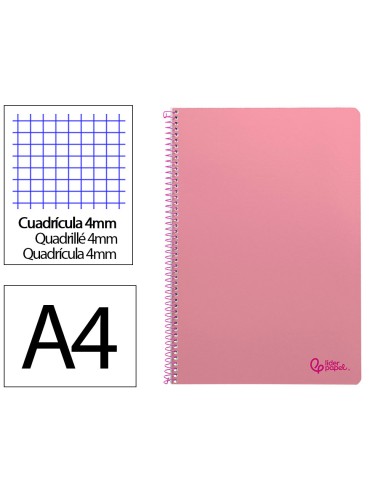 Cuaderno espiral liderpapel a4 smart tapa...