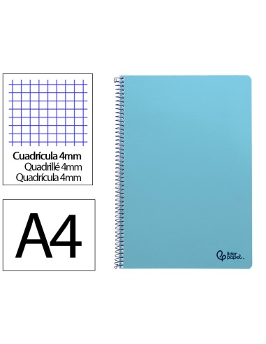 Cuaderno espiral liderpapel a4 smart tapa...