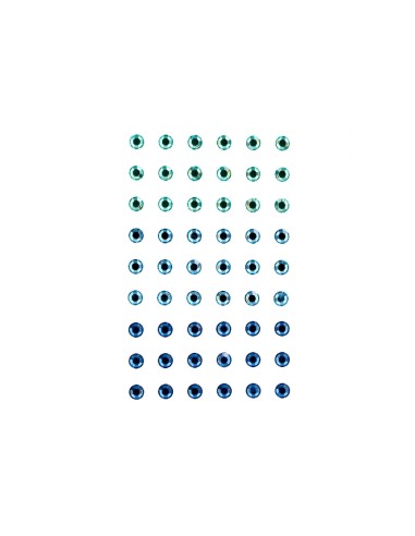 Pegatinas imaginovo gemas verdes y azules...