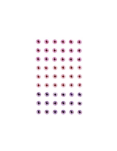 Pegatinas imaginovo gemas rosas y moradas brillantes con relieve para todas superficies 190x105 mm en