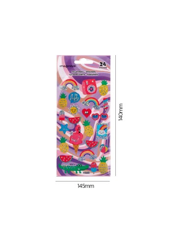 Pegatinas imaginovo diseños surtidos verano con...