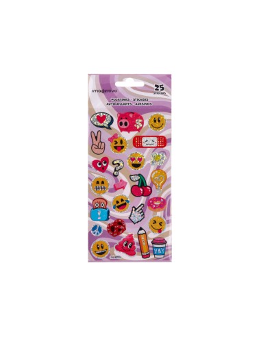 Pegatinas imaginovo diseños surtidos smiley con...