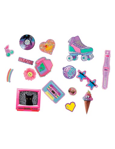 Pegatinas imaginovo retro diseños surtidos para...