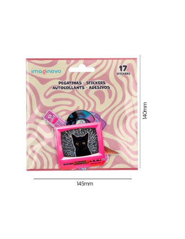 Pegatinas imaginovo retro diseños surtidos para...