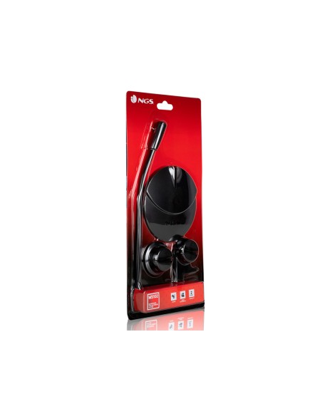 Microfono sobremesa ngs microphone ms 102 para escritorio y monitor doble peana de sujecion longitud