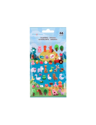 Pegatinas imaginovo cute animales granja con...