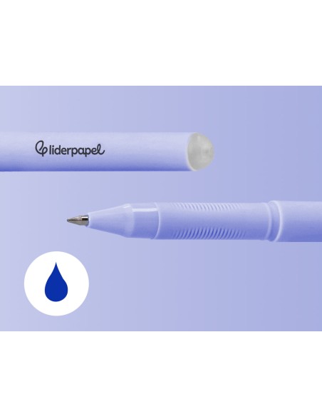 Boligrafo fantasia liderpapel animal town oso tinta azul borrable punta 1 mm