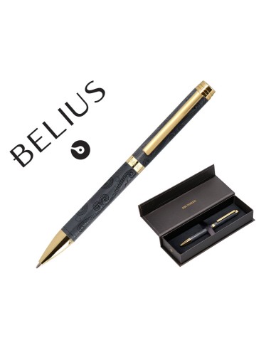 Boligrafo belius wild west aluminio color negro...