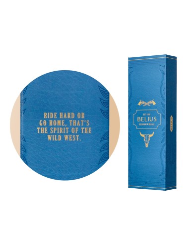 Boligrafo belius wild west aluminio color azul...
