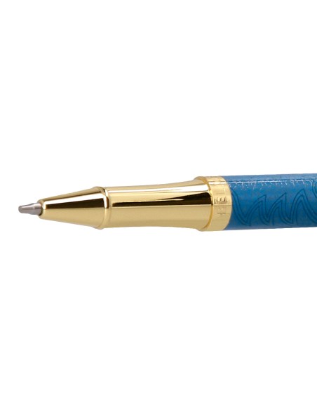 Roller belius wild west aluminio color azul marino dorado tinta color negro caja de diseño