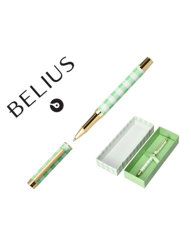 Boligrafo belius picnic aluminio color verde...