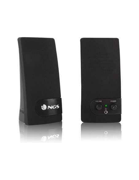 Altavoz ngs multimedia 2.0 rms 2w alimentacion usb con interruptor volumen color negro