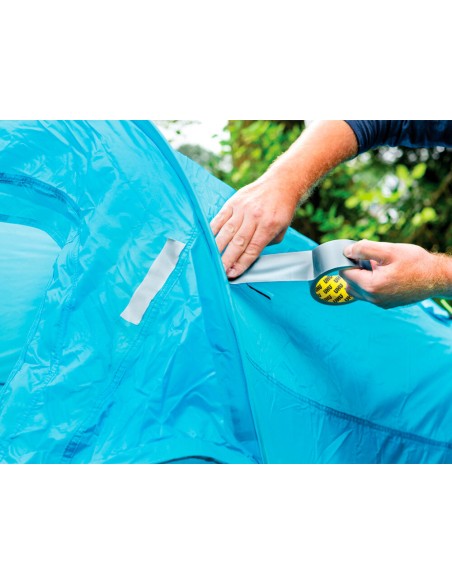 Cinta adhesiva uhu americana grizzly tape ultrafuerte color plata 25 m x 48 mm