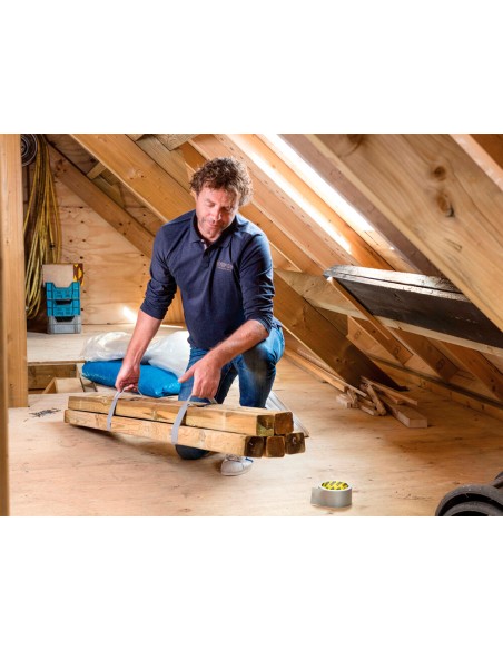 Cinta adhesiva uhu americana grizzly tape ultrafuerte color plata 10 m x 48 mm