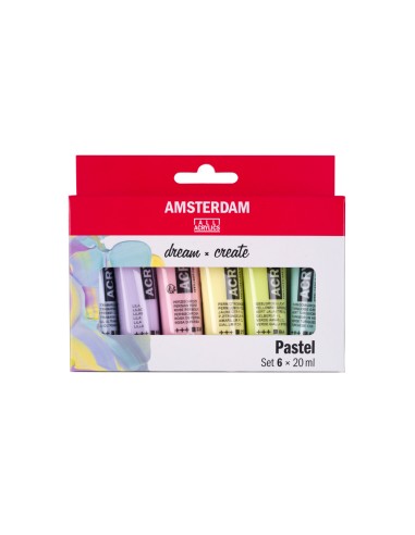 Pintura acrilica amsterdam 20 ml caja de 6...