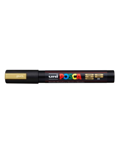 Rotulador uni posca 1,8 - 2,5 mm pc-5m oro