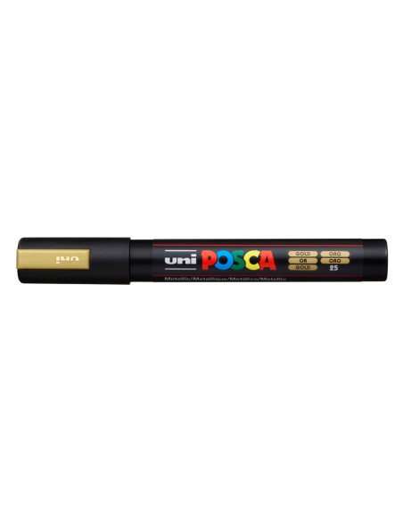 Rotulador uni posca 1,8 - 2,5 mm pc-5m oro