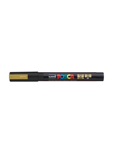 Rotulador uni posca 0,9 - 1,3 mm pc-3m oro