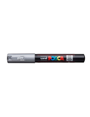 Rotulador uni posca 0,7 mm pc-1m plata