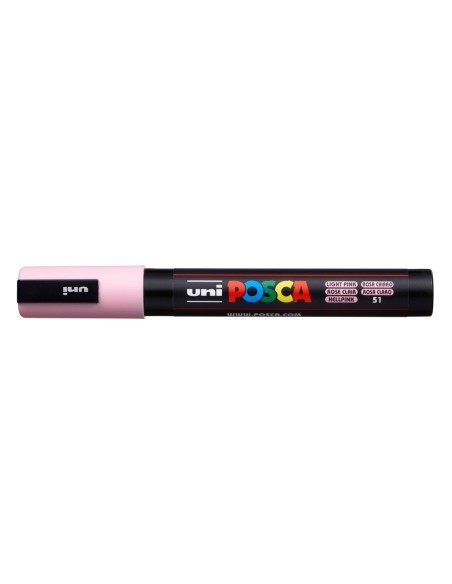 Rotulador uni posca pc-5m marcador de pintura punta conica 1,8-2,5 mm rosa claro