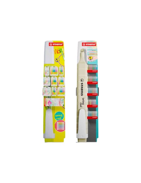 Rotulador stabilo fluorescente fino swing cool expositor de suelo con 750 unidades colores surtidos