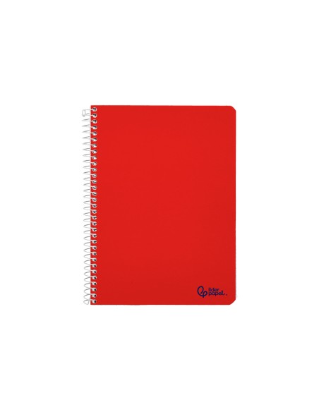 Cuaderno espiral liderpapel a4 micro smart tapa blanda 80h 75gr cuadro 5mm doble margen 4 taladros colores