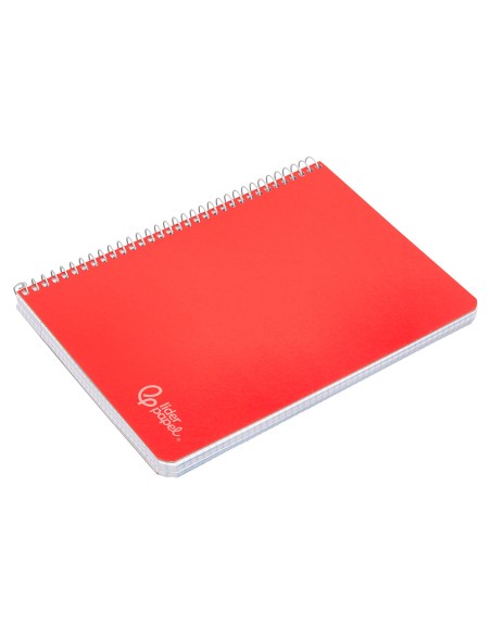 Cuaderno espiral liderpapel a5 witty tapa dura 80h 90gr rayado horizontal 8mm con margen colores surtidos