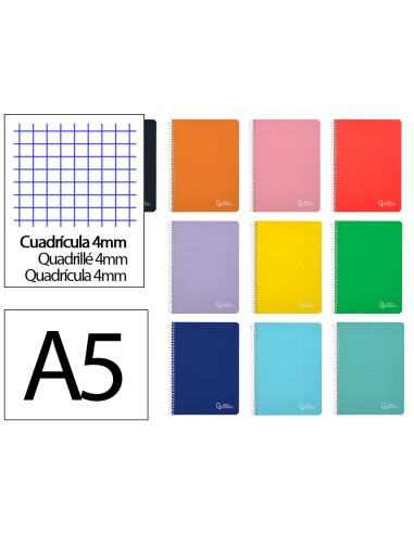 Cuaderno espiral liderpapel a5 witty tapa dura...