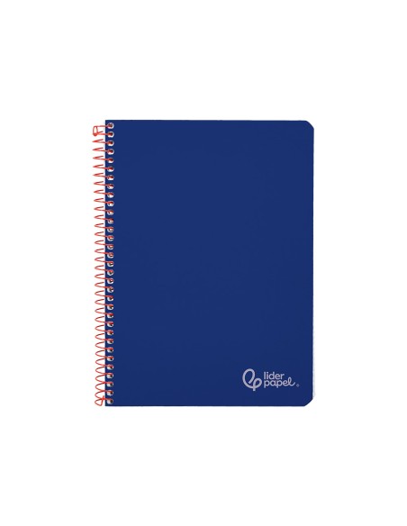 Cuaderno espiral liderpapel a5 witty tapa dura 80h 90gr cuadro 4mm con margen color azul marino