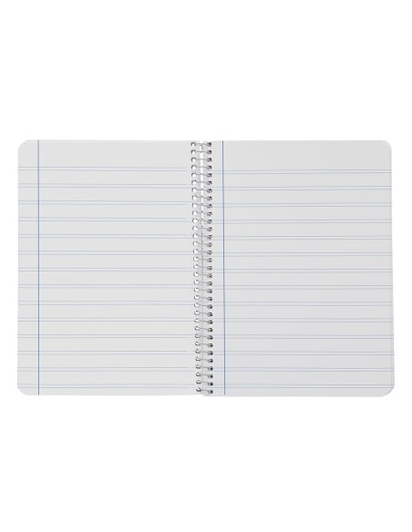 Cuaderno espiral liderpapel a5 smart tapa blanda 80h 75gr rayado montessori 5mm colores surtidos