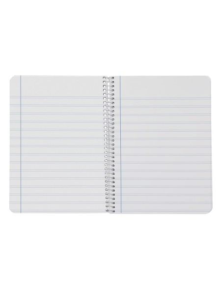 Cuaderno espiral liderpapel a5 smart tapa blanda 80h 75gr pauta 2,5mm con margen colores surtidos