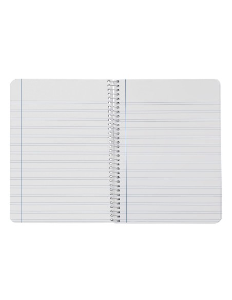 Cuaderno espiral liderpapel a5 smart tapa blanda 80h 75gr pauta 3,5mm con margen colores surtidos