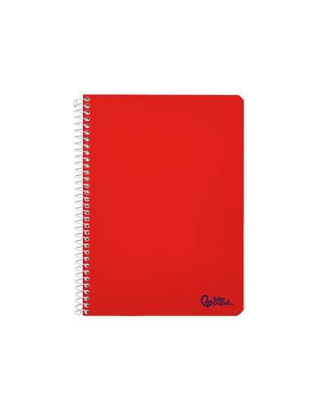 Cuaderno espiral liderpapel a5 smart tapa blanda 80h 75gr cuadro 8mm con margen colores surtidos