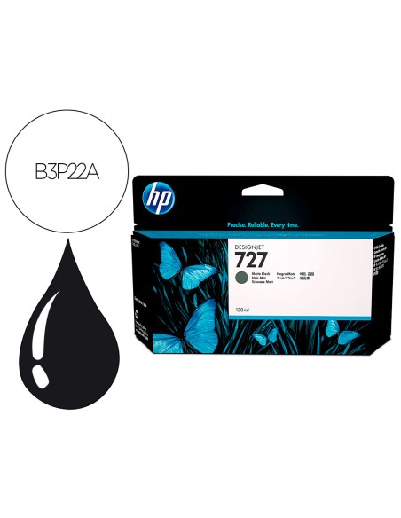 Ink-jet hp designjet t920/t1500 n 727 negro mate alta/1000 paginas
