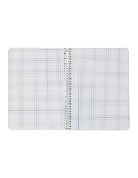 Cuaderno espiral liderpapel a5 smart tapa blanda 80h 75gr cuadro 6mm con margen colores surtidos