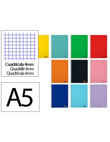 Cuaderno espiral liderpapel a5 smart tapa...