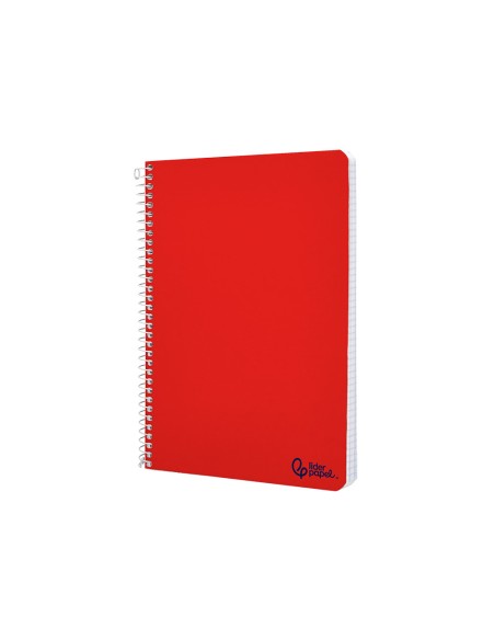 Cuaderno espiral liderpapel a5 smart tapa blanda 40h 75gr cuadro 4mm con margen colores surtidos