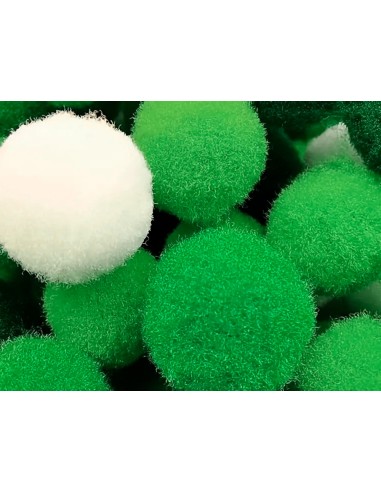 Pompones de colores liderpapel 1,5 cm...