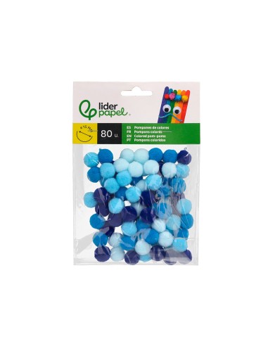 Pompones de colores liderpapel 1,5 cm...