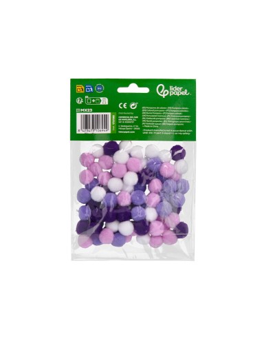 Pompones de colores liderpapel 1,5 cm...