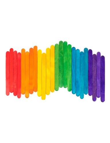 Palitos de madera liderpapel colores surtidos...