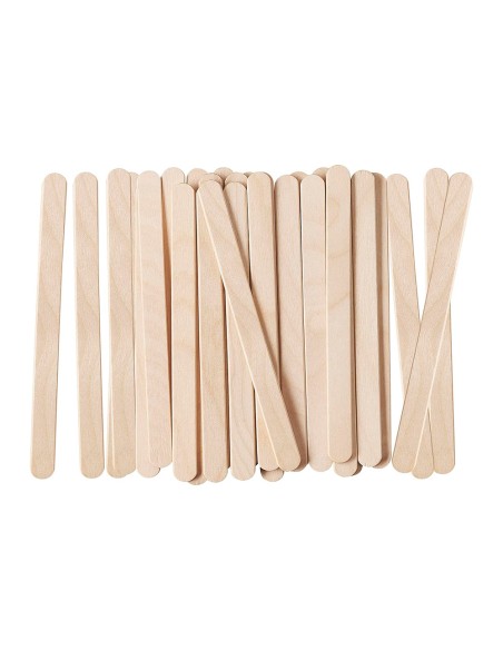 Palitos de madera liderpapel color natural 11,4 x 1 cm bolsa con 50 unidades