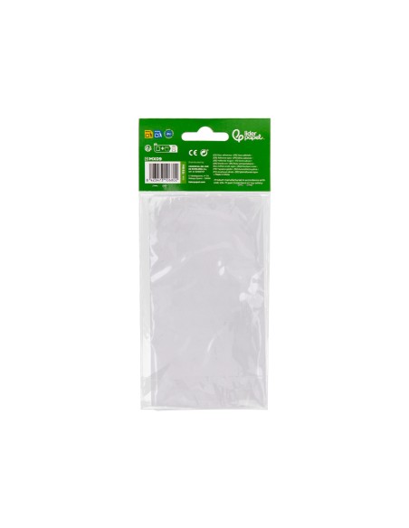 Ojo adhesivo liderpapel 10 mm con pupila negra y pestaña de color azul pack de 66 unidades