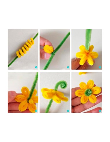 Limpiapipas de chenilla liderpapel 30 cm...