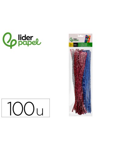 Limpiapipas de chenilla liderpapel 30 cm...