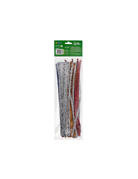 Limpiapipas de chenilla liderpapel 30 cm colores brillantes surtidos bolsa de 100 unidades