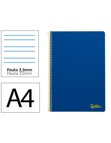 Cuaderno espiral liderpapel a4 smart tapa...
